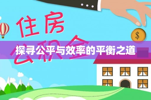 高唐探寻公平与效率的平衡之道