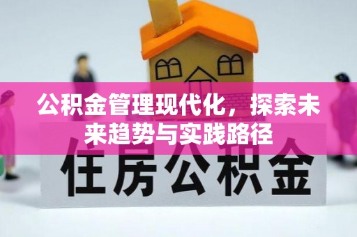 高唐公积金管理现代化，探索未来趋势与实践路径