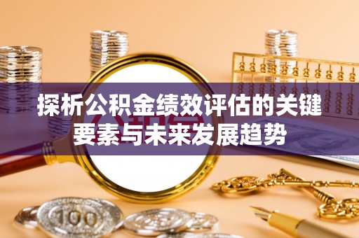 高唐探析公积金绩效评估的关键要素与未来发展趋势