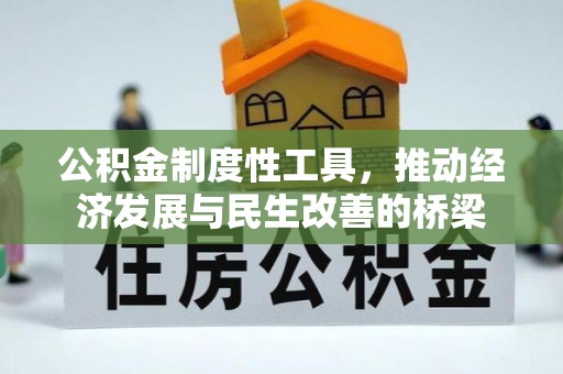 高唐公积金制度性工具，推动经济发展与民生改善的桥梁