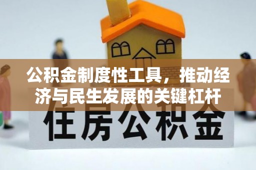 高唐公积金制度性工具，推动经济与民生发展的关键杠杆