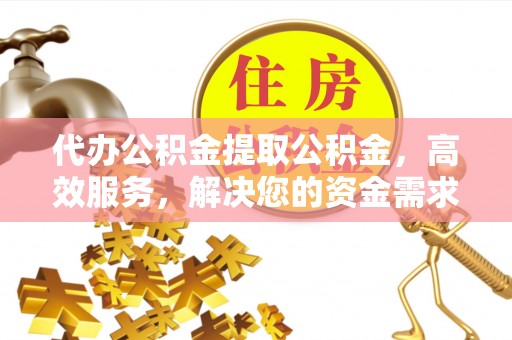 高唐代办公积金提取公积金，高效服务，解决您的资金需求