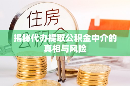 高唐揭秘代办提取公积金中介的真相与风险