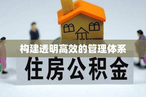 高唐构建透明高效的管理体系