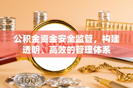 高唐公积金资金安全监管，构建透明、高效的管理体系