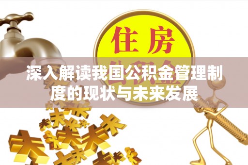 高唐深入解读我国公积金管理制度的现状与未来发展