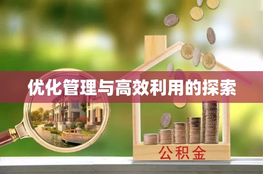 高唐优化管理与高效利用的探索