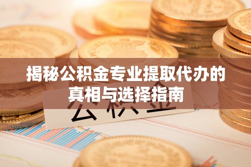 高唐揭秘公积金专业提取代办的真相与选择指南
