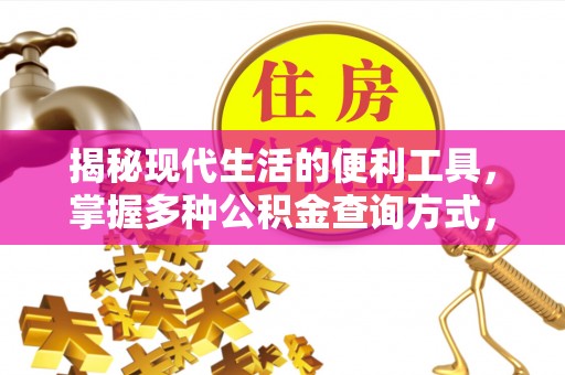 高唐揭秘现代生活的便利工具，掌握多种公积金查询方式，让财富管理更轻松