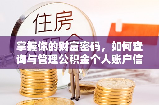 高唐掌握你的财富密码，如何查询与管理公积金个人账户信息