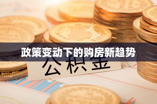 高唐政策变动下的购房新趋势