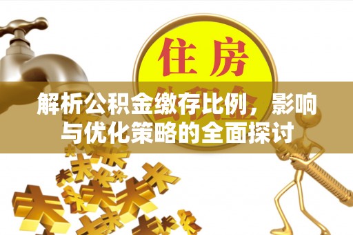 高唐解析公积金缴存比例，影响与优化策略的全面探讨
