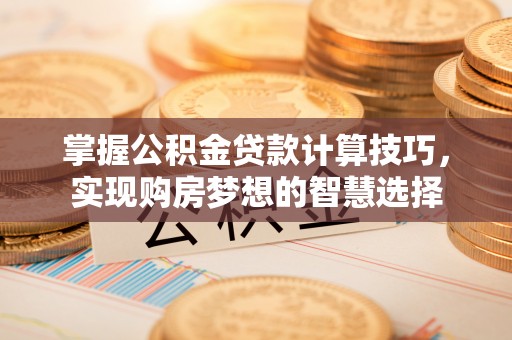 高唐掌握公积金贷款计算技巧，实现购房梦想的智慧选择