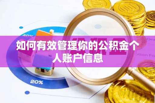 高唐如何有效管理你的公积金个人账户信息