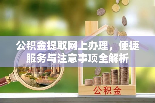 高唐公积金提取网上办理，便捷服务与注意事项全解析