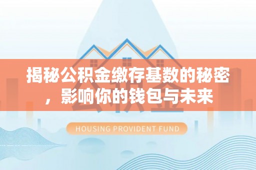 高唐揭秘公积金缴存基数的秘密，影响你的钱包与未来