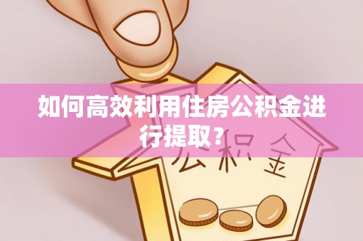 高唐如何高效利用住房公积金进行提取？