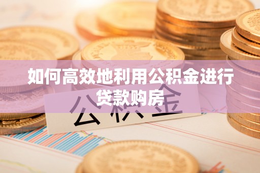 高唐如何高效地利用公积金进行贷款购房